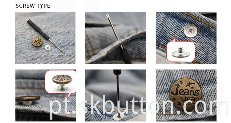 Detachable Jean Button